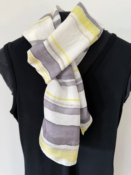 silk habotai scarf - naturally dyed