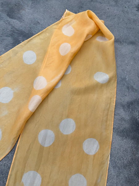 silk habotai slim scarf