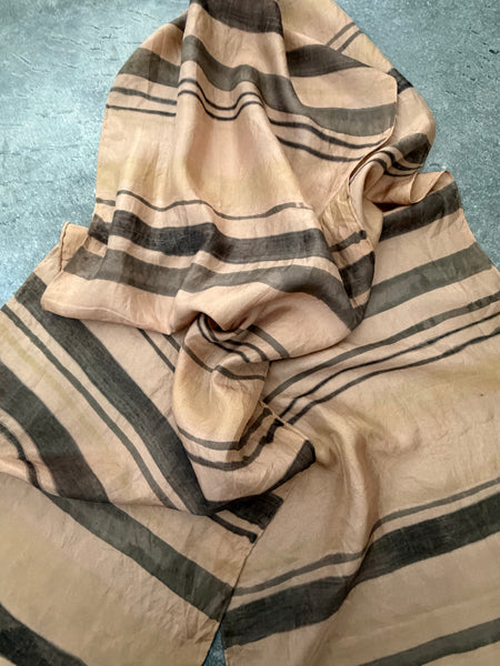 silk habotai scarf - naturally dyed