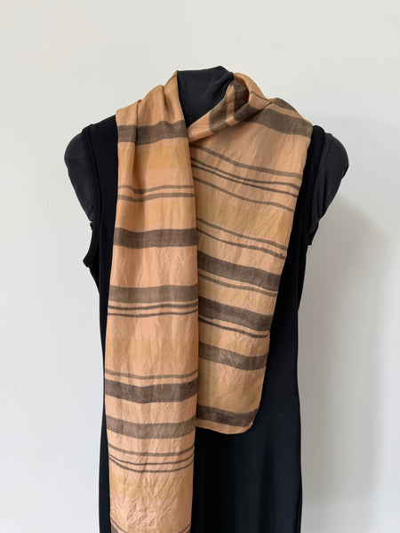 silk habotai scarf - naturally dyed