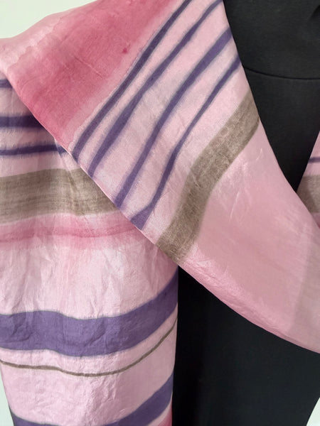 silk habotai scarf - naturally dyed