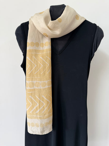 silk habotai scarf - naturally dyed