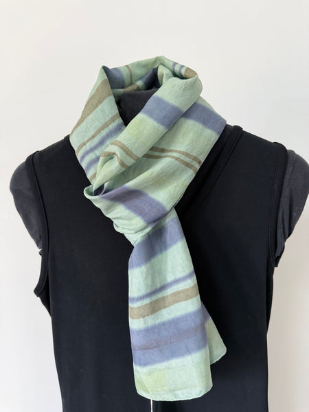 silk habotai scarf - naturally dyed