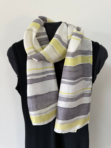 silk habotai scarf - naturally dyed