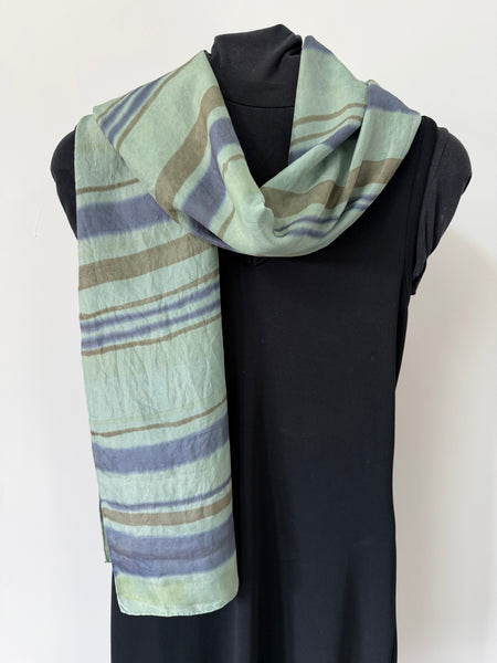 silk habotai scarf - naturally dyed