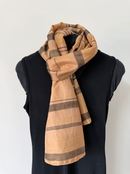 silk habotai scarf - naturally dyed