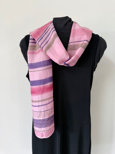 silk habotai scarf - naturally dyed