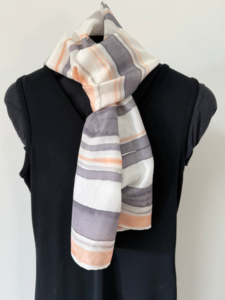 silk habotai scarf - naturally dyed