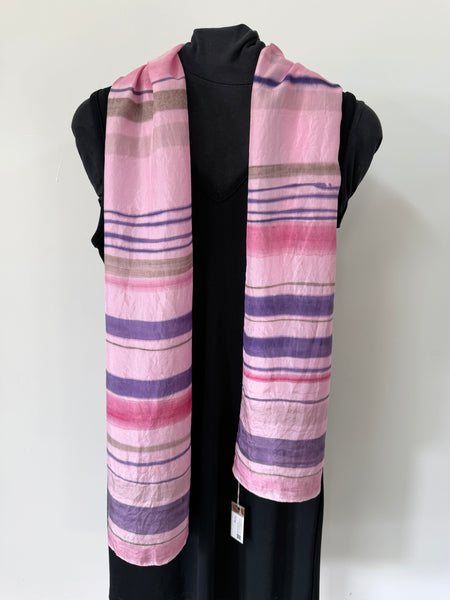 silk habotai scarf - naturally dyed