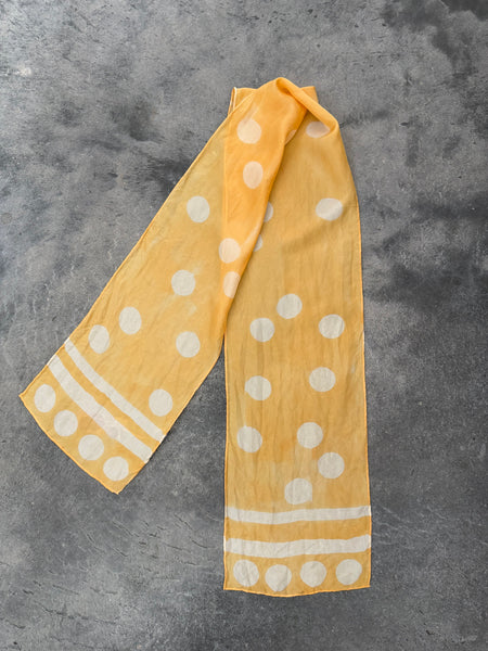 silk habotai slim scarf