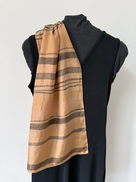 silk habotai scarf - naturally dyed