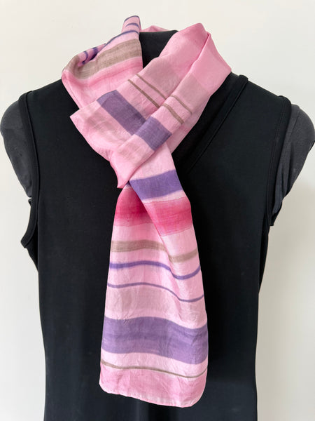 silk habotai scarf - naturally dyed