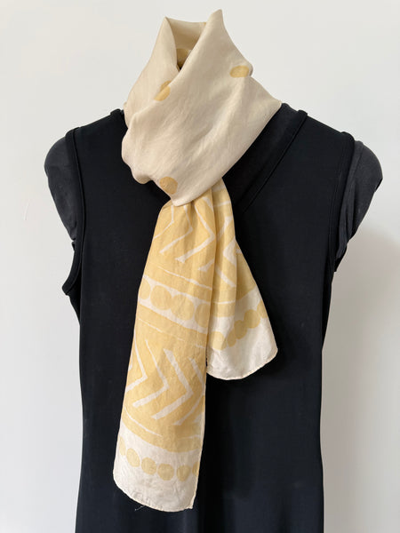 silk habotai scarf - naturally dyed