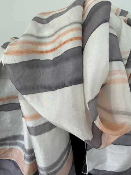 silk habotai scarf - naturally dyed